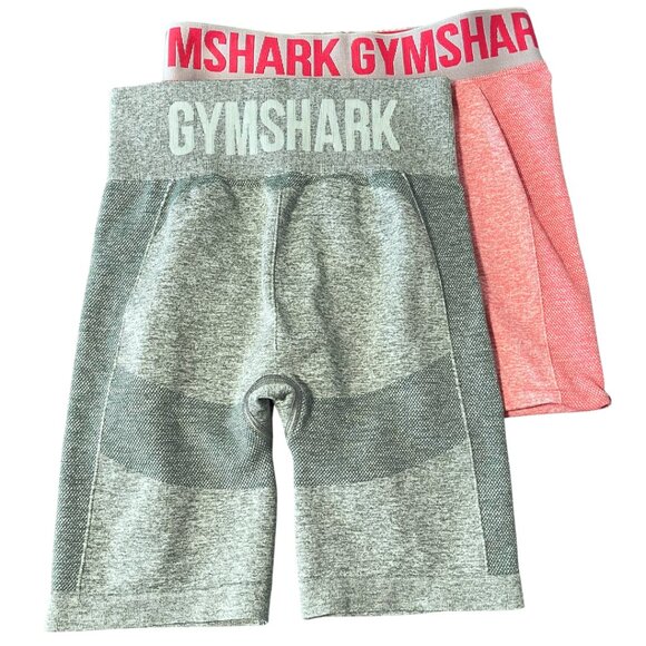 Gymshark Womens Shorts Bundle Size S Green Pink High Waist Compression Athletic - Picture 1 of 13
